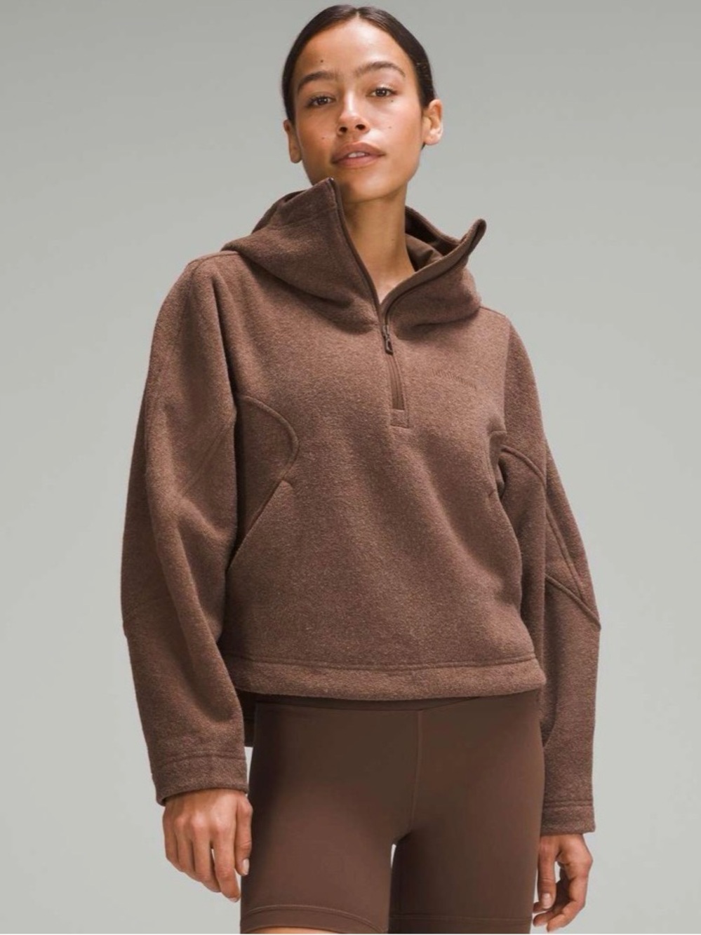 Lululemon Looped Terry Fleece Half-Zip Hoodie